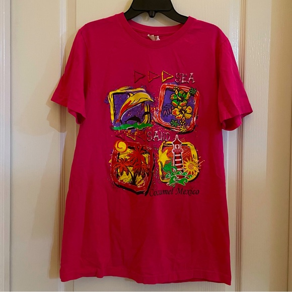 Cozumel México Red Tee - Picture 1 of 3